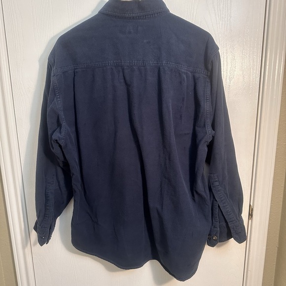 Vintage Levis Mens Size XL Navy Blue Long Sleeve Button Up - Picture 4 of 4